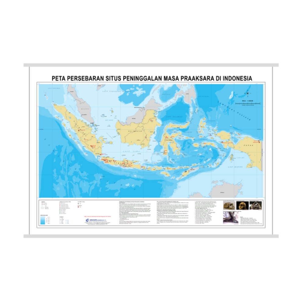 Peta Persebaran Situs Peninggalan Masa Pra Aksara di Indonesia