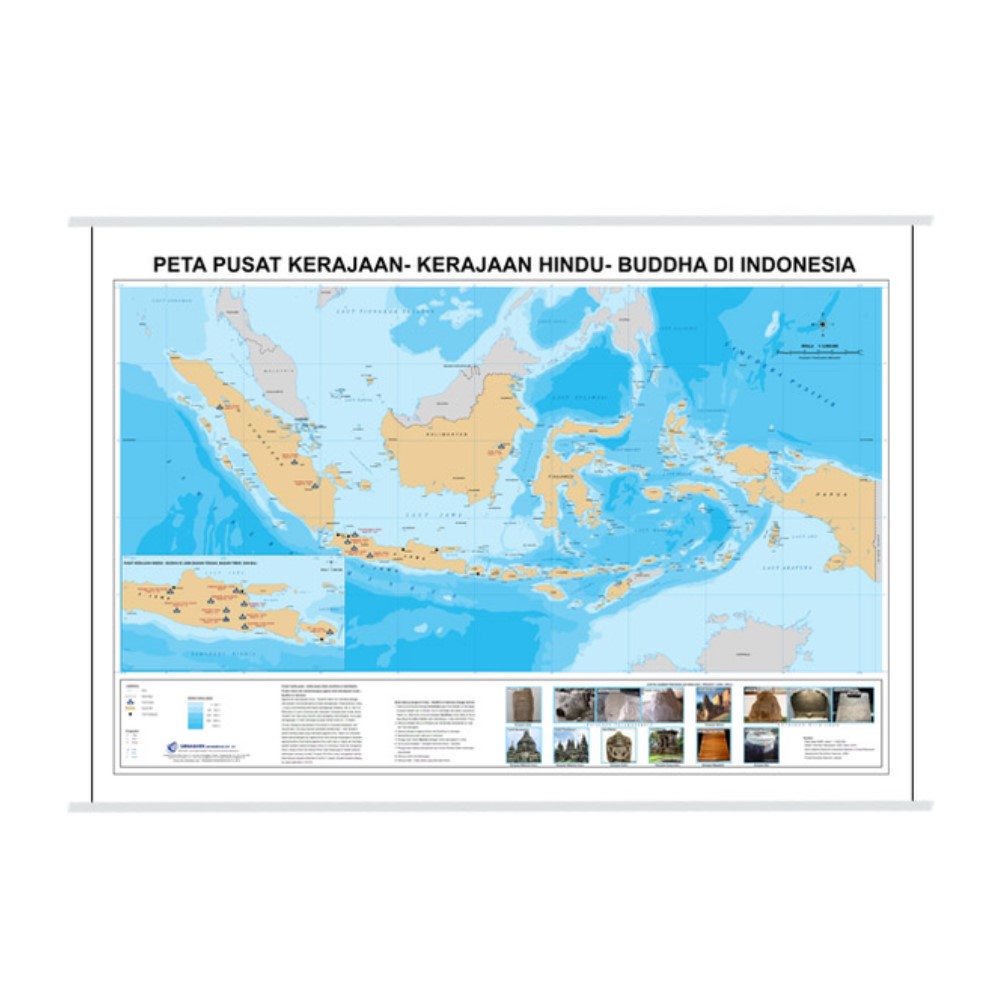 Peta Pusat Kerajaan-kerajaan Hindu-Budha di Indonesia