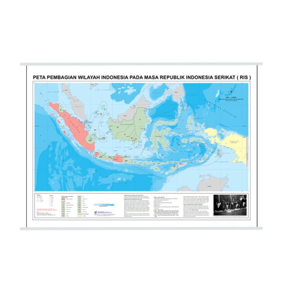 Peta Pembagian Wilayah Indonesia pada Masa Republik Indonesia Serikat (RIS)