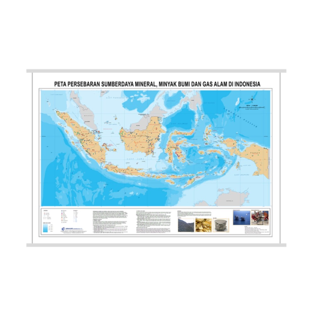 Peta Persebaran Sumber daya Mineral, Minyak Bumi dan Gas Alam Indonesia